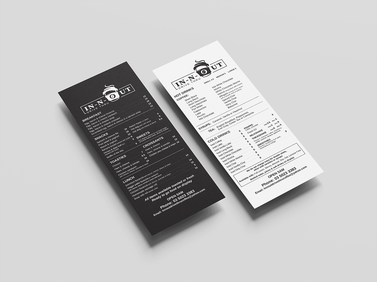 IN-N-OUT — DL Menu flyer